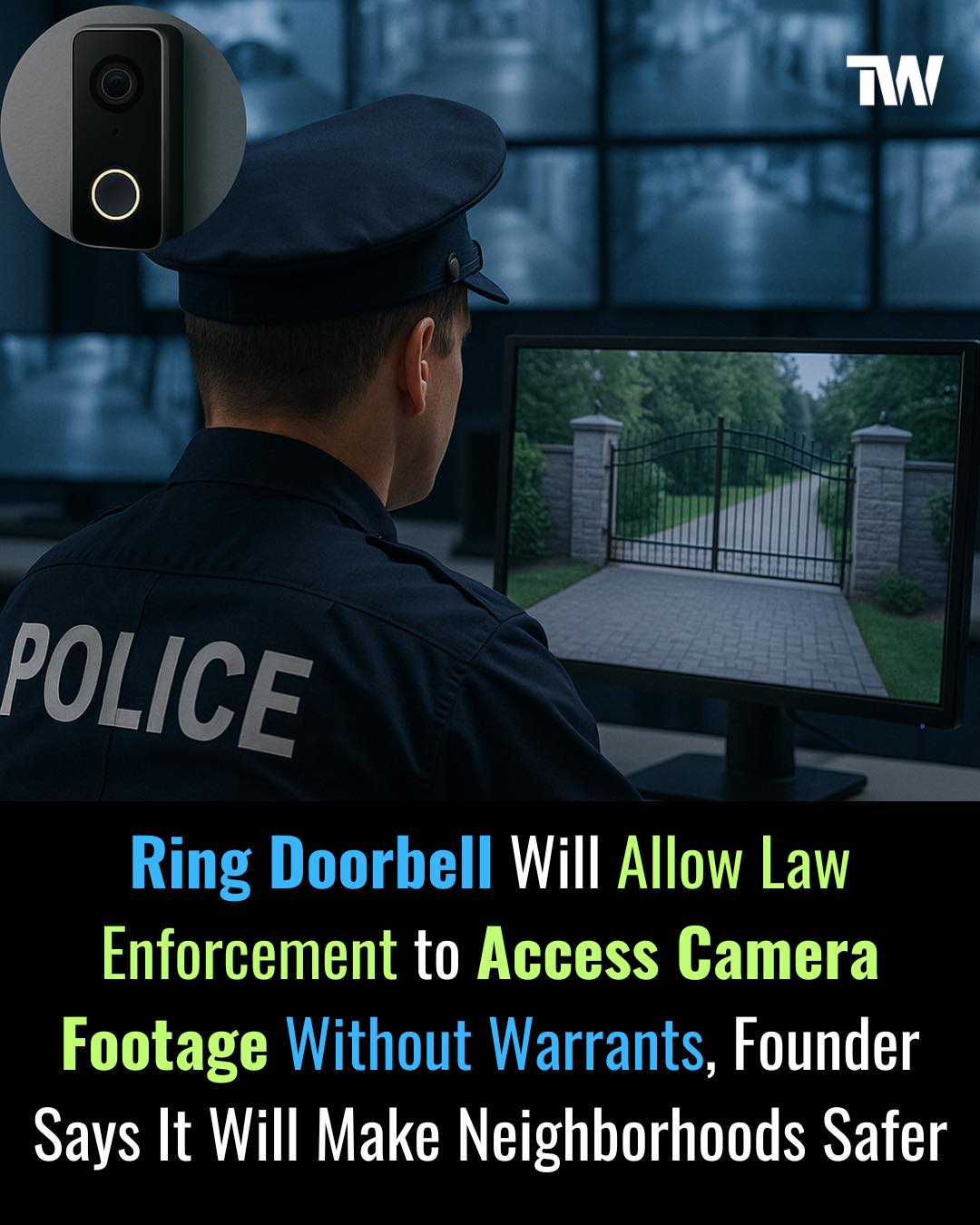 Techworm - Amazon-owned Ring now lets law enforcement... | Facebook