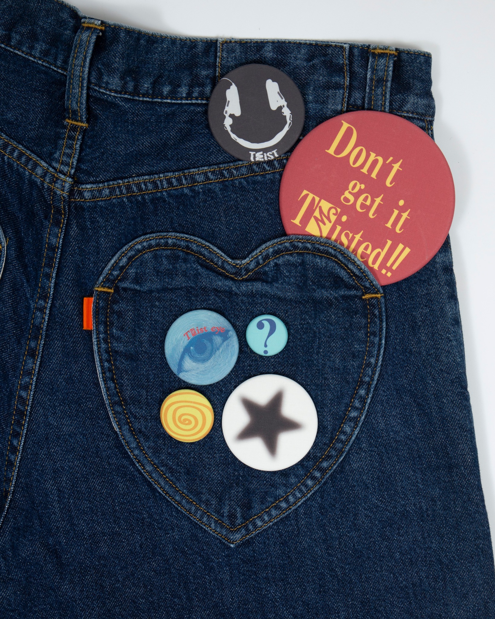 ricenineten HEART ICON PAINTER JEANS