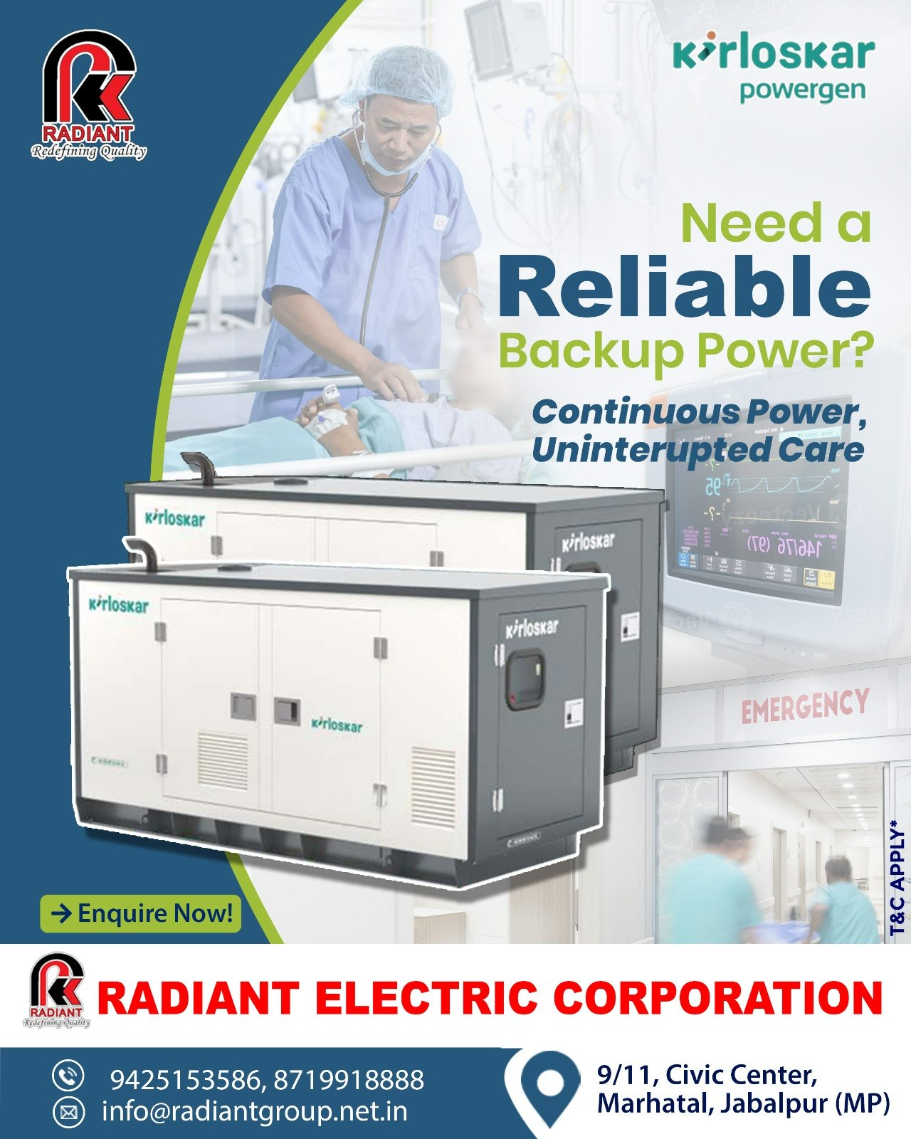 Radiant Electric Corporation | Jabalpur