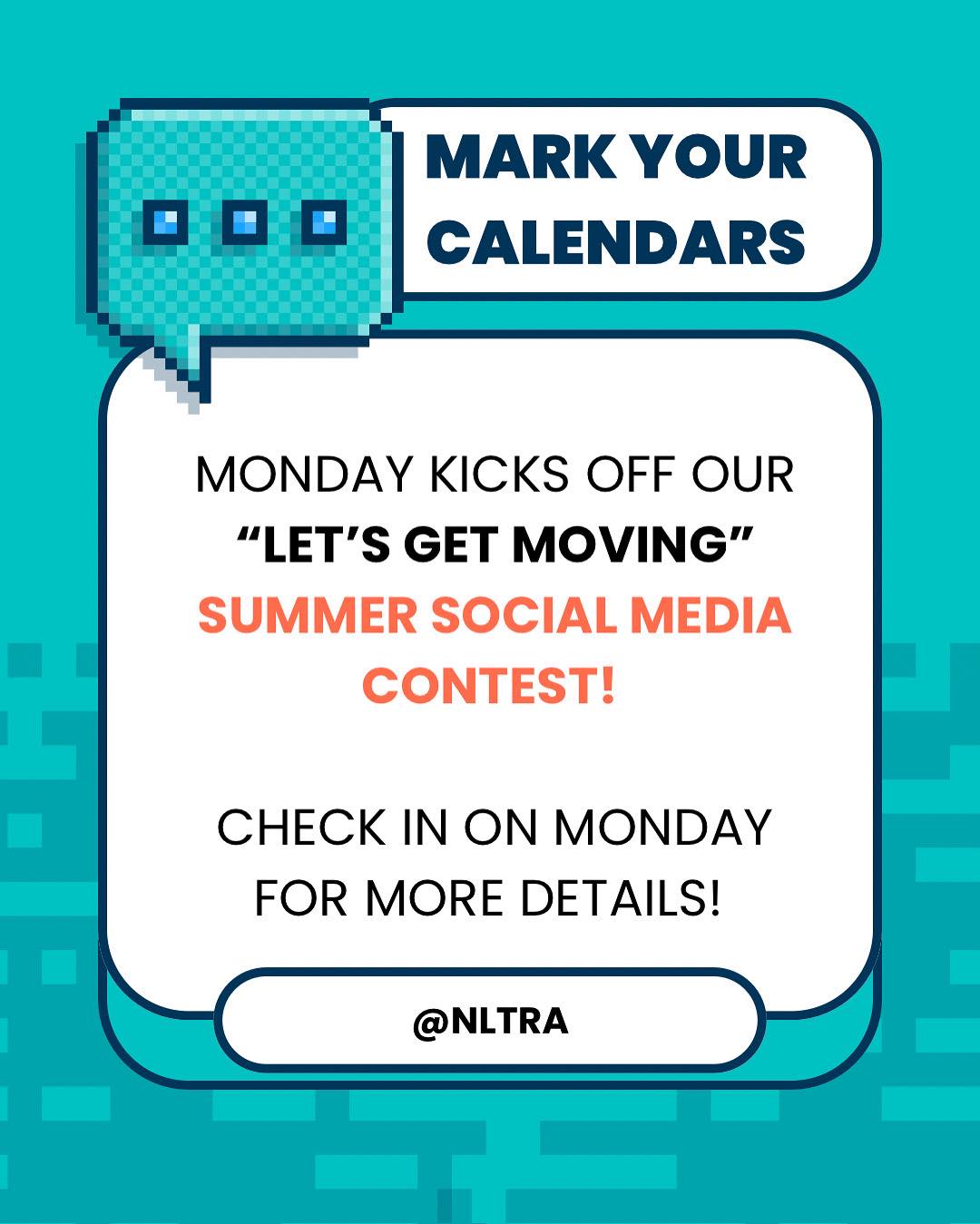 🗓️Mark your calendars! ☀️Monday kicks off our “Let’s Get Moving” summer ...