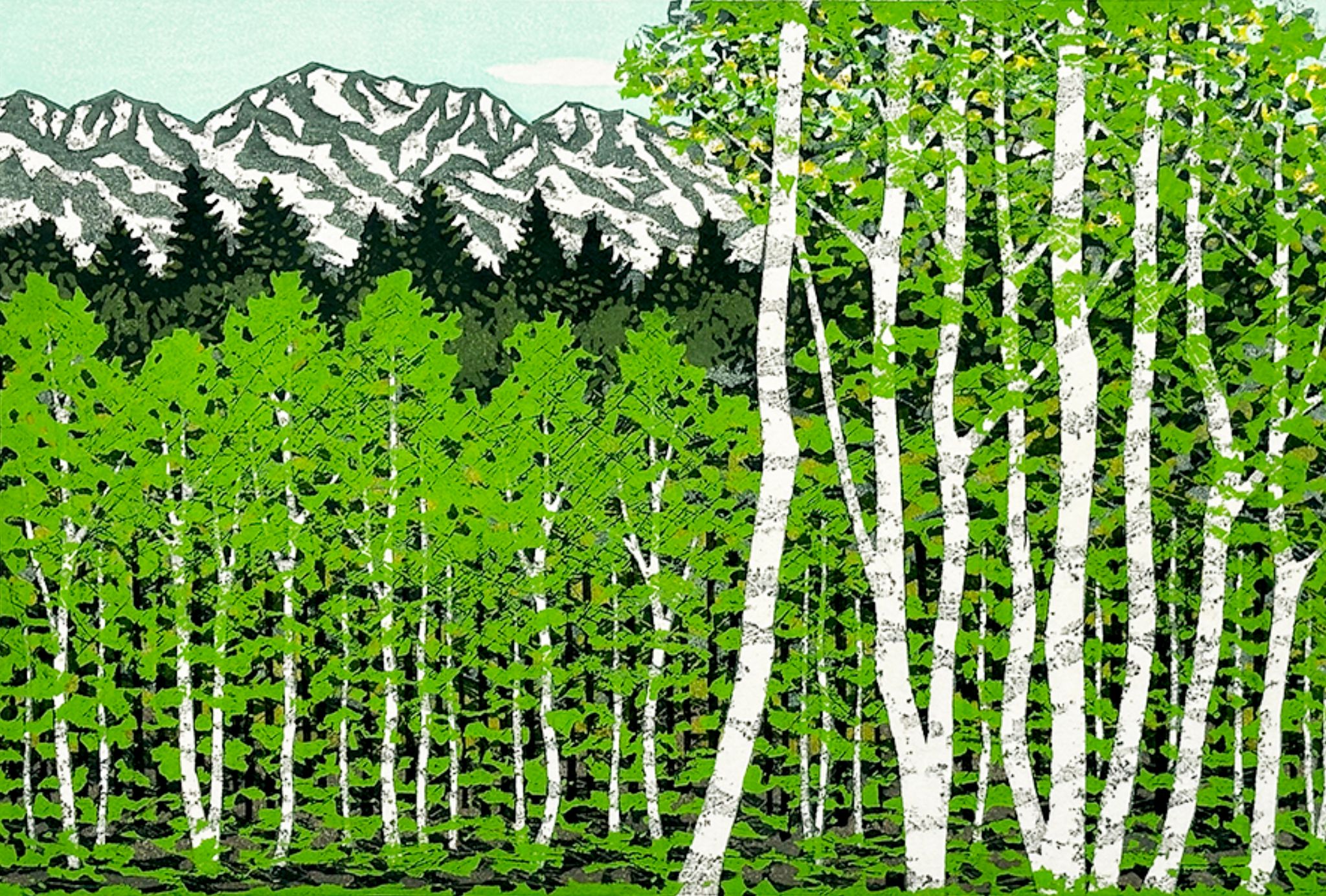 Fujita Fumio's 1991 woodcut 