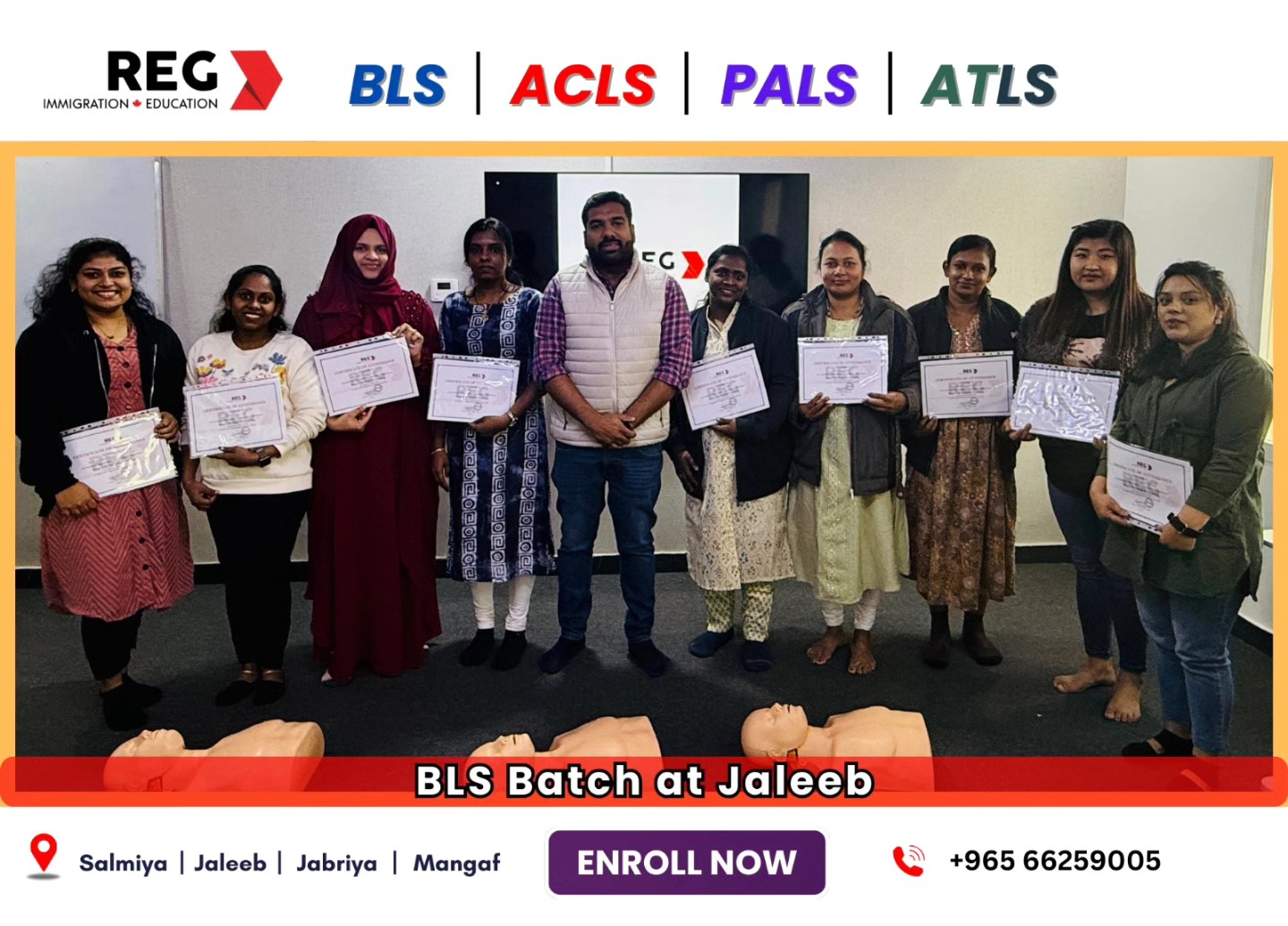 REG - 🎉 Congratulations to our Wednesday Evening BLS Batch... | Facebook