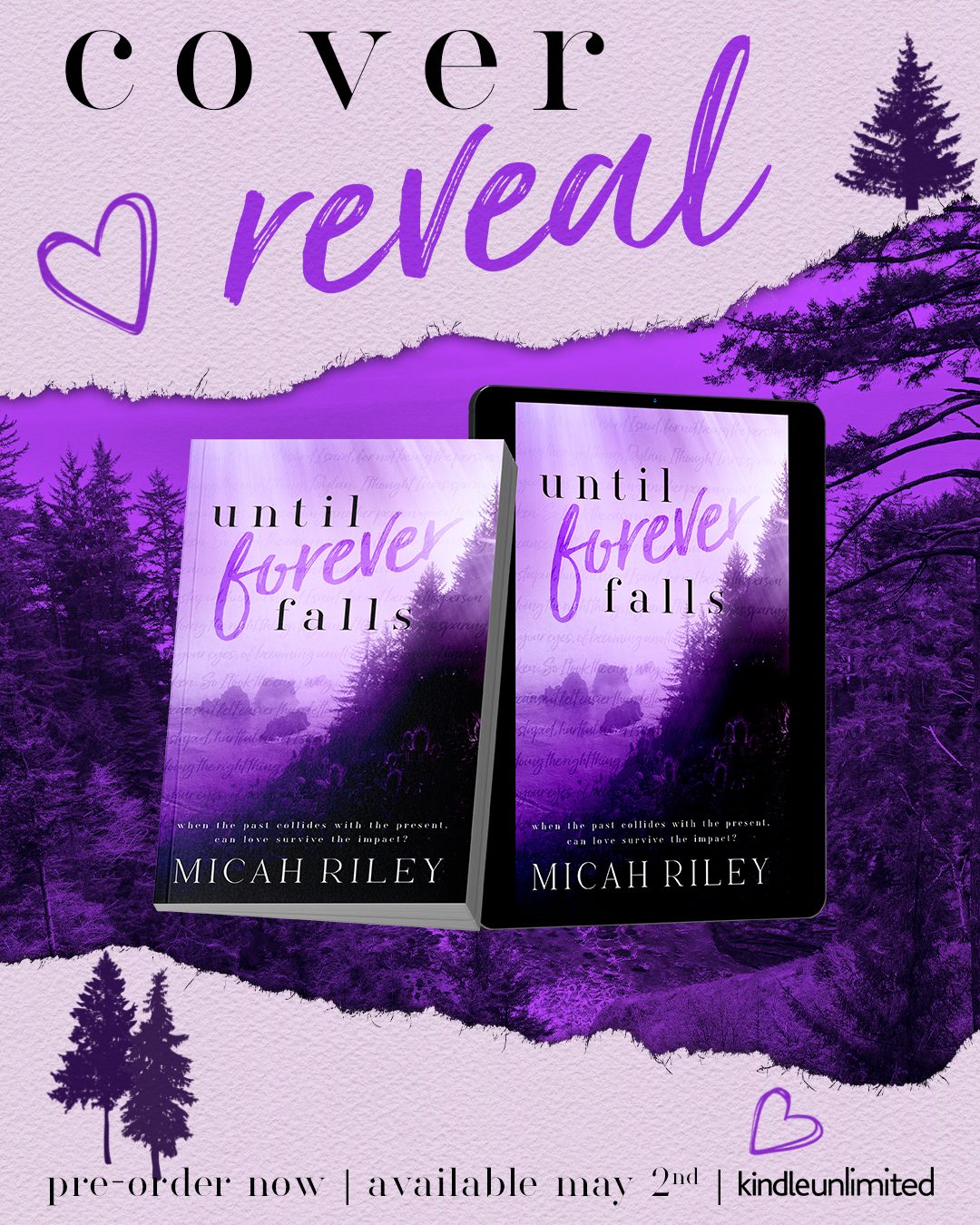 Renee - Micah Riley has revealed the cover for Until Forever Falls ...