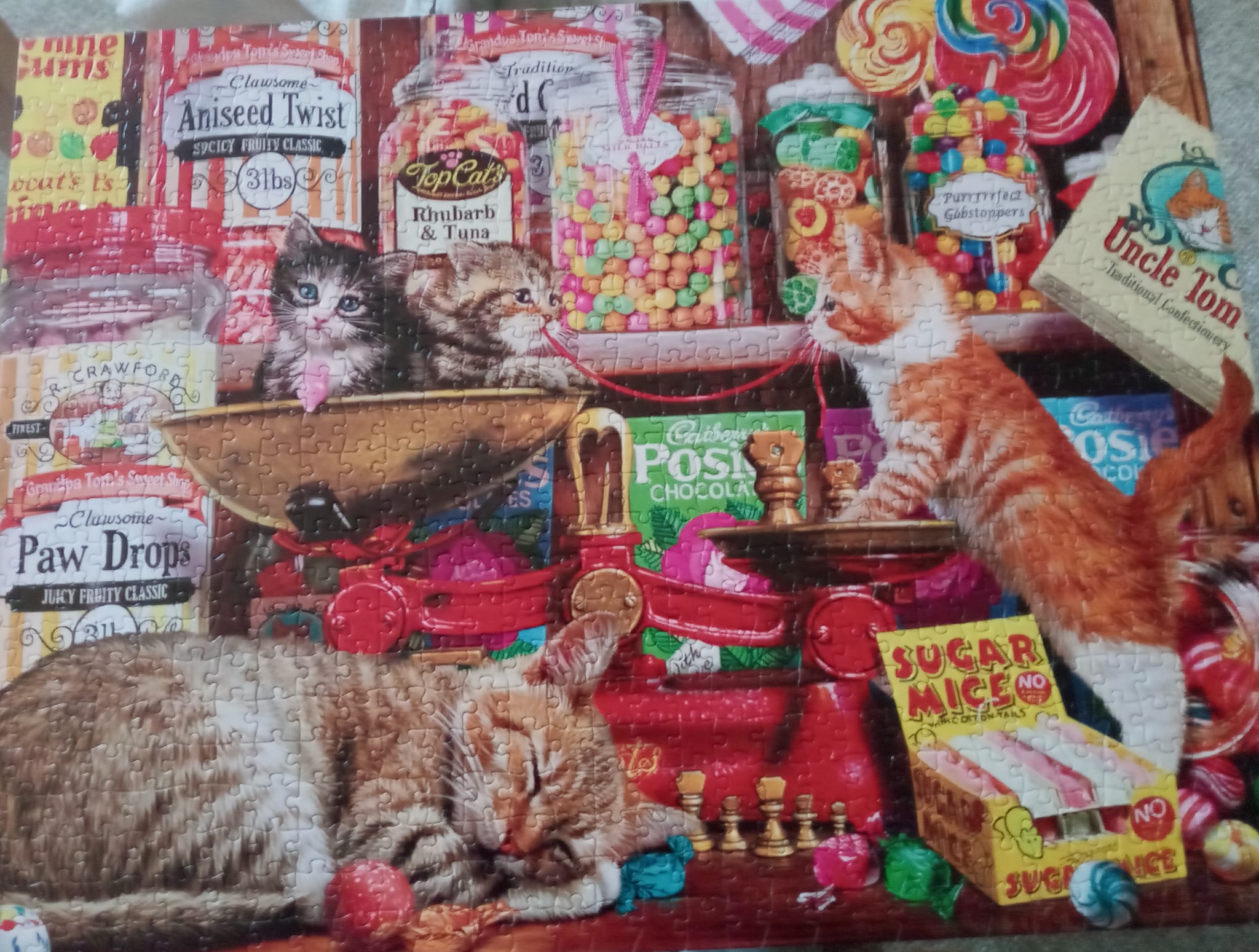 2025 puzzle #187 Buffalo - Sweet Shop Kittens 750 pieces