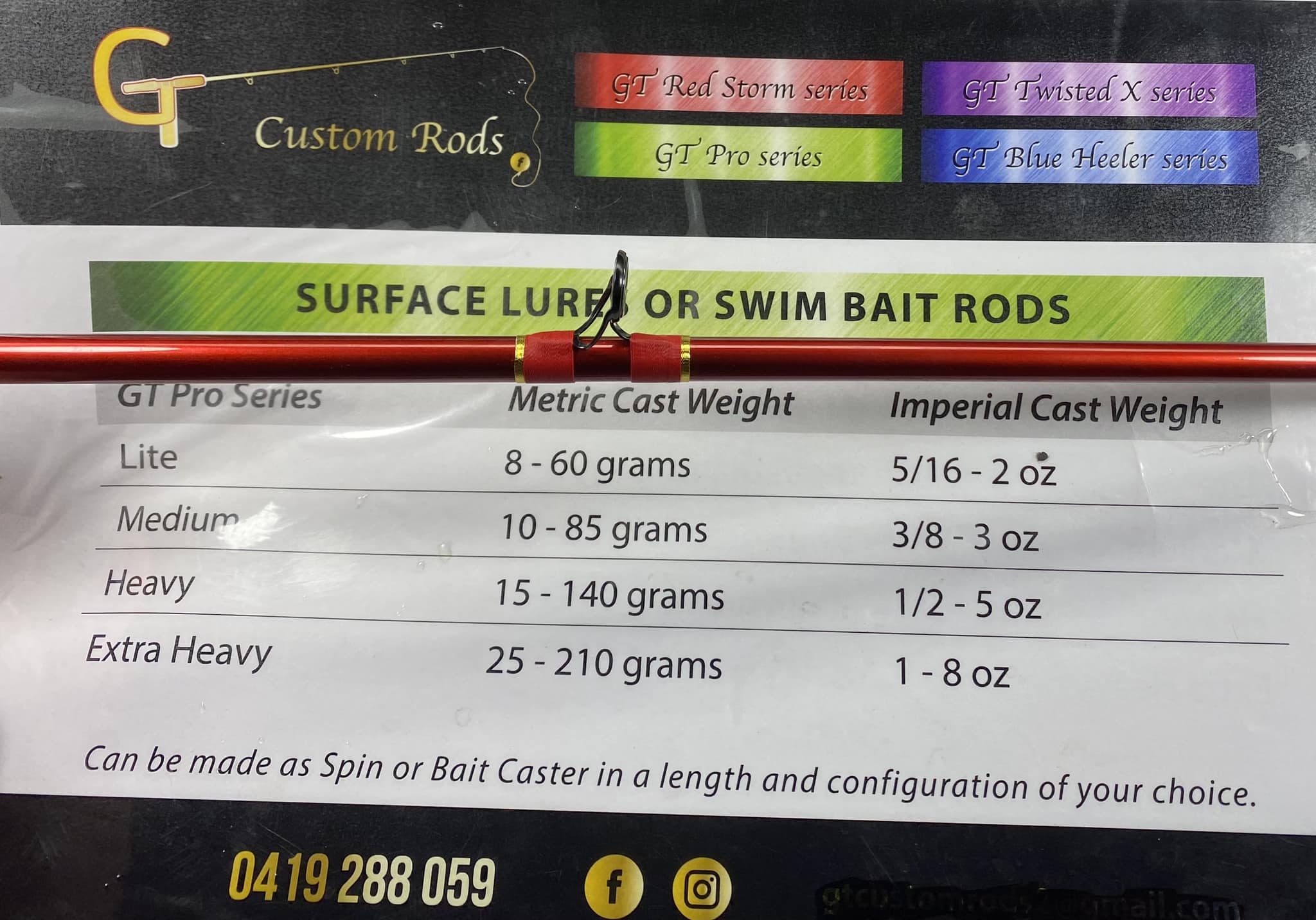 GT Custom Rods