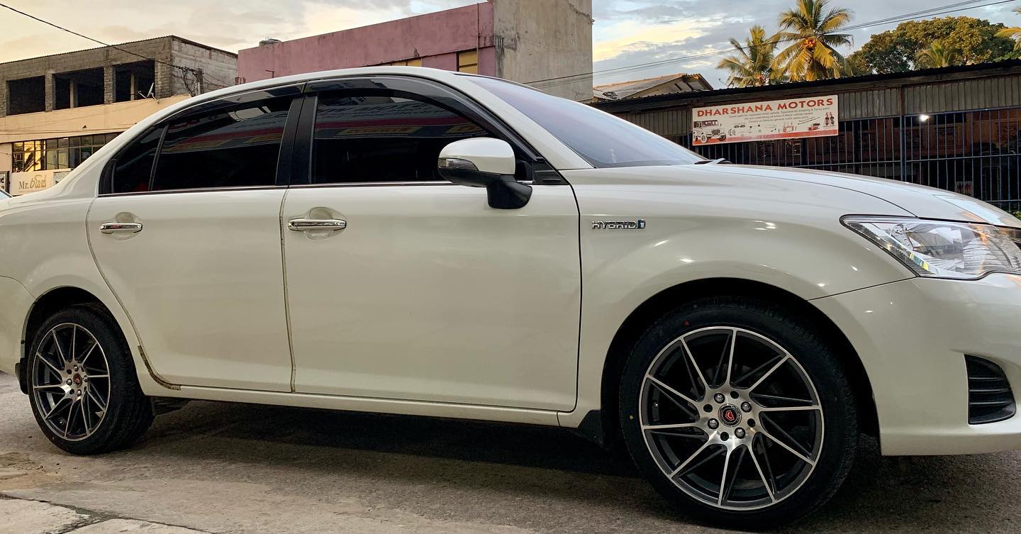 Custom Wheels - Toyota Axio fitted with 17” AlloyWheels