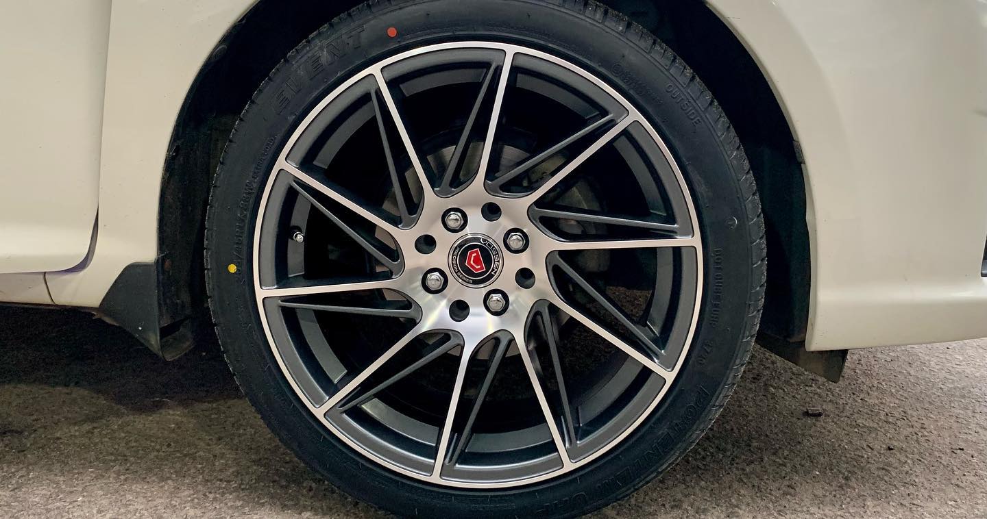 Custom Wheels - Toyota Axio fitted with 17” AlloyWheels