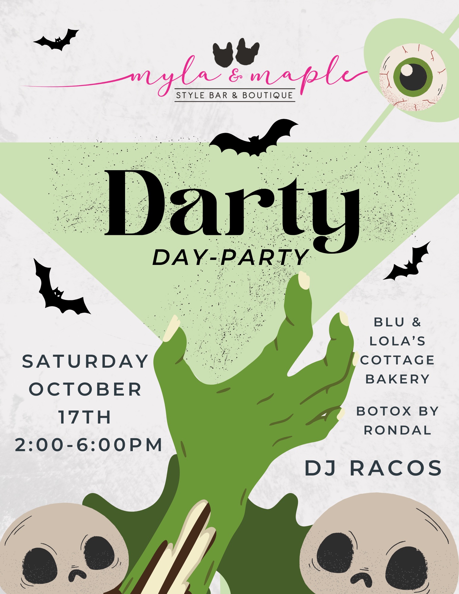 DARTY (Day- Party) with DJ Racos, Botox by Rondel, & Blu & Lola's ...