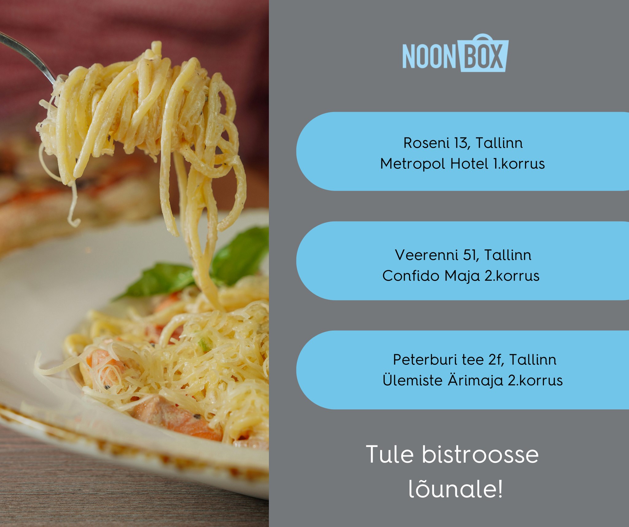 Noonbox bistroo ootab sind... - Baltic Restaurants Estonia | Facebook