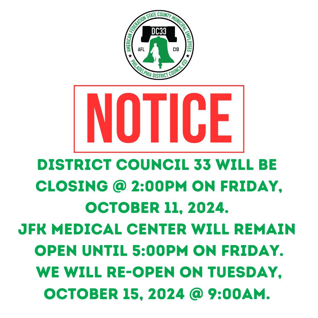 AFSCME DISTRICT COUNCIL 33 | Philadelphia PA