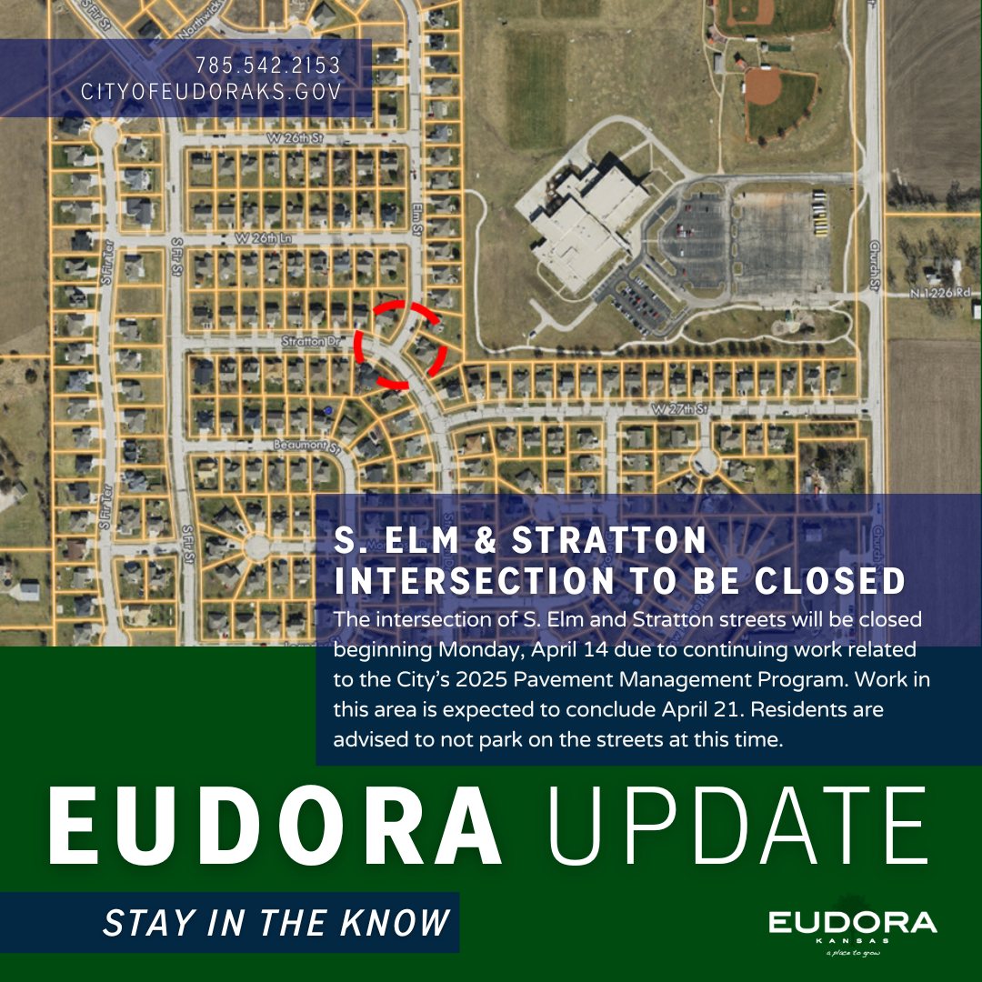 City of Eudora - The 2025 Pavement Management Program continues! See ...