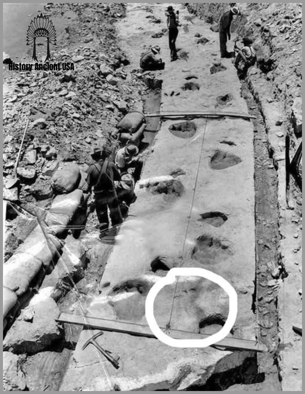 Along the Paluxy River in Texas, a controversial footprint known