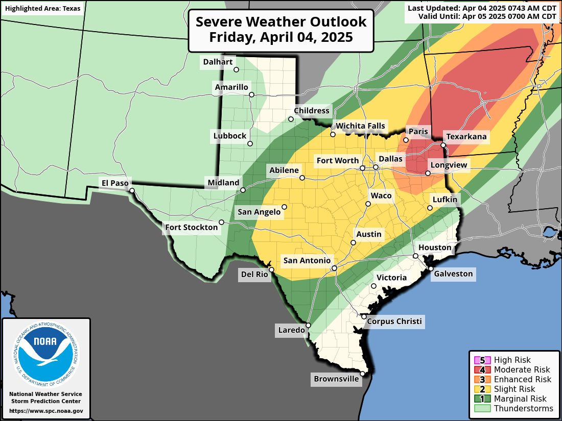 Meteorologist Kyle Roberts - Areas east of DFW (mainly East Texas into ...