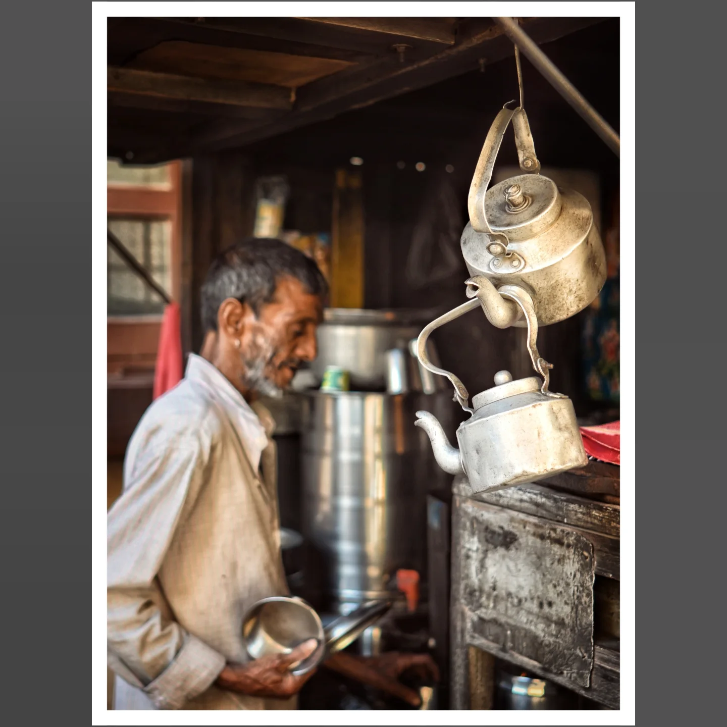 kalegurudas - We found a small chai stall arranged in a corner behind ...