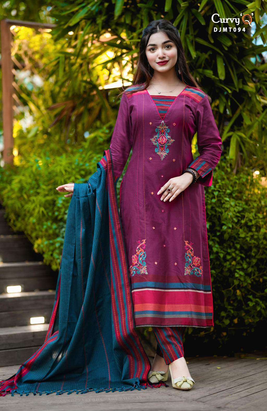 Curvy Q-কারভি কিউ - Code: DJMT094 ☑ Unstitch: 2350tk Stitch: 2650tk ...