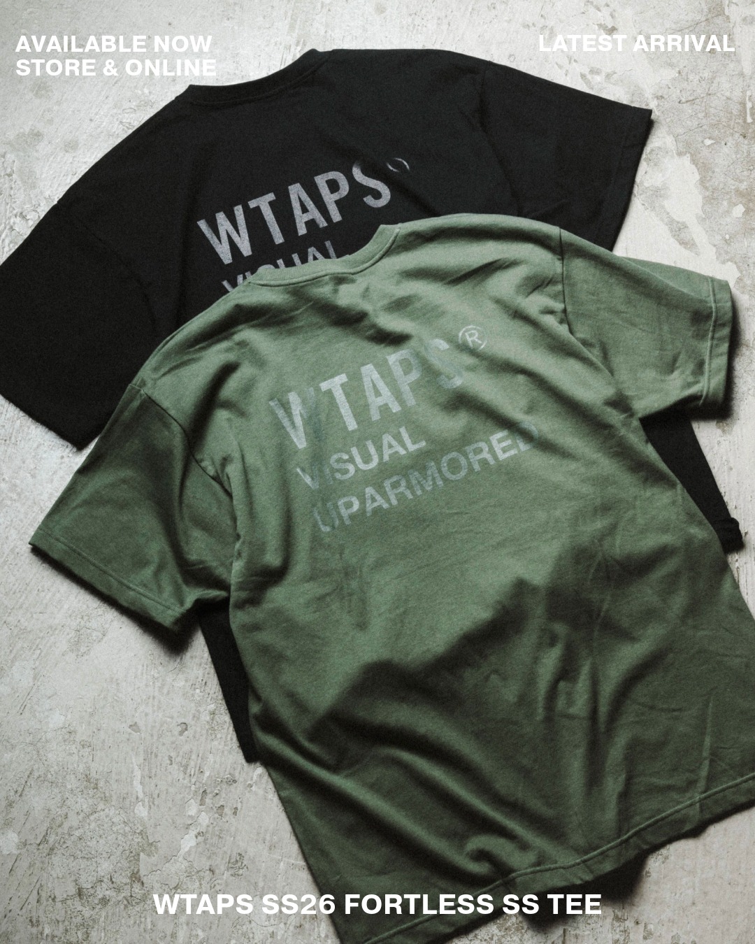 WTAPS SS26 FORTLESS / SS / COTTON 新貨發售⚡ . Style: 261ATDT