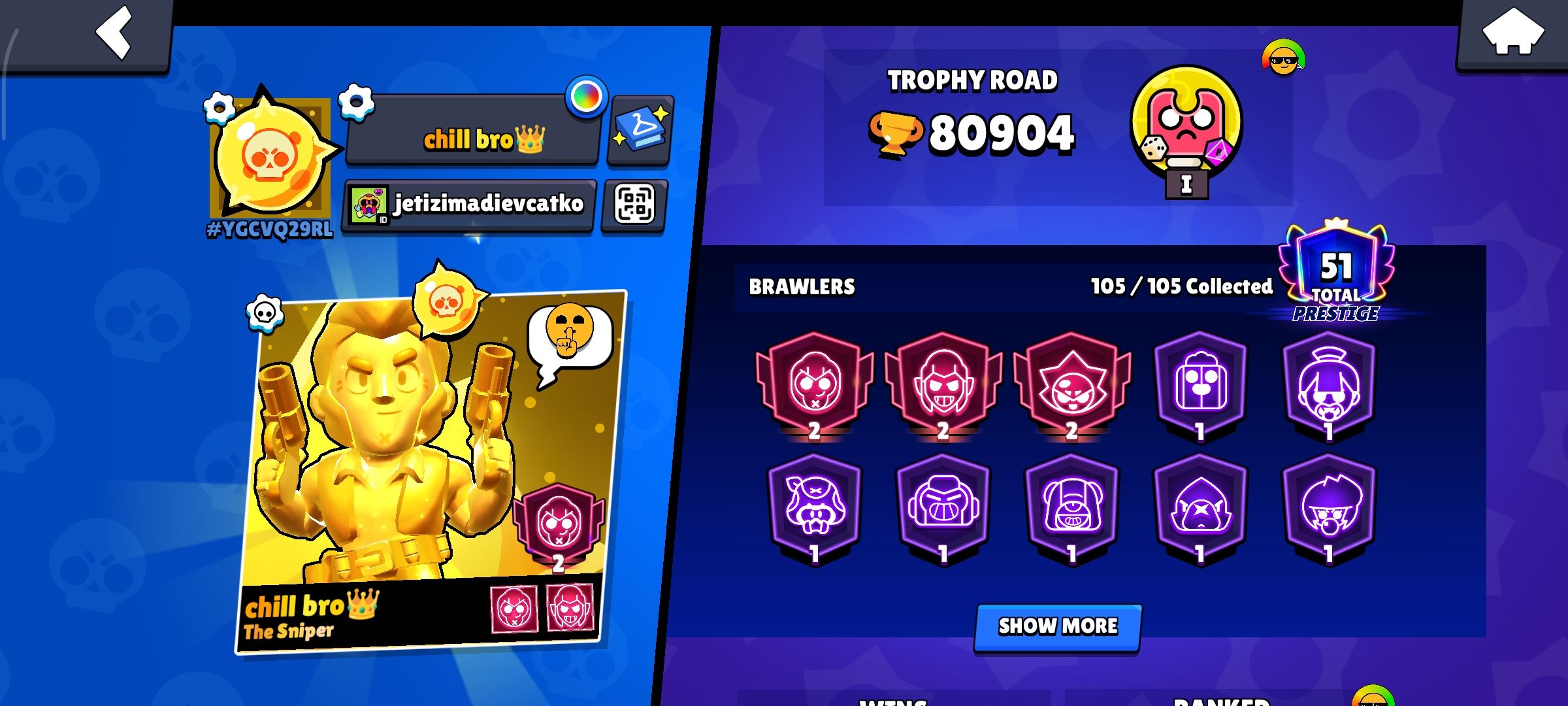 chill bro In #YGCVQ29RL TROPHY ROAD 80904 jetizin