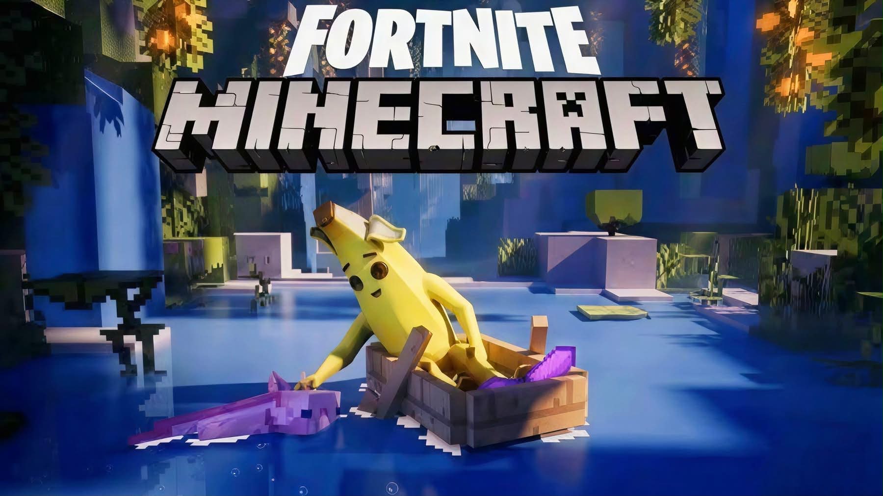 BREAKING* Minecraft x Fortnite ⛏️👇 This collab is officially