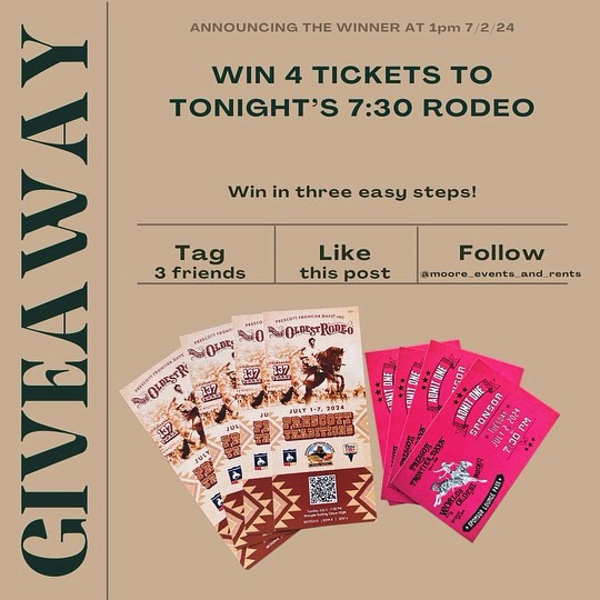 **🎉 RODEO TICKETS RAFFLE! 🎉**... - Moore Events and Rents