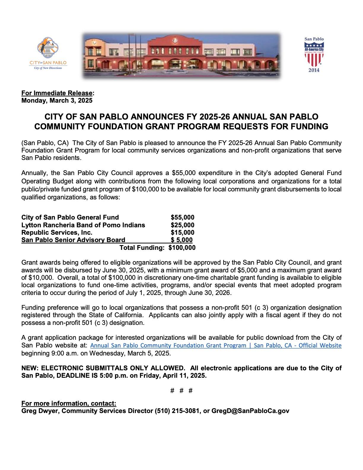 City - 🌟 Exciting News, San Pablo! 🌟 The City of San Pablo is thrilled ...