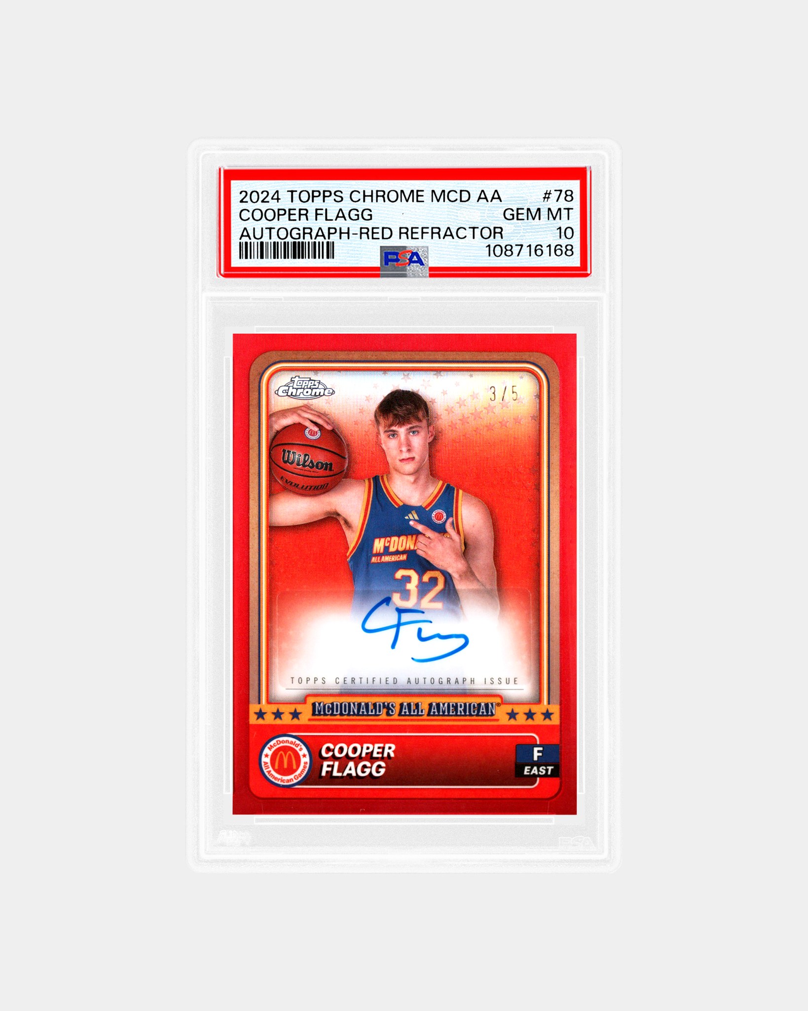 49 Points for Cooper Flagg tonight! ? Bid on this 2024-25 Bowman 