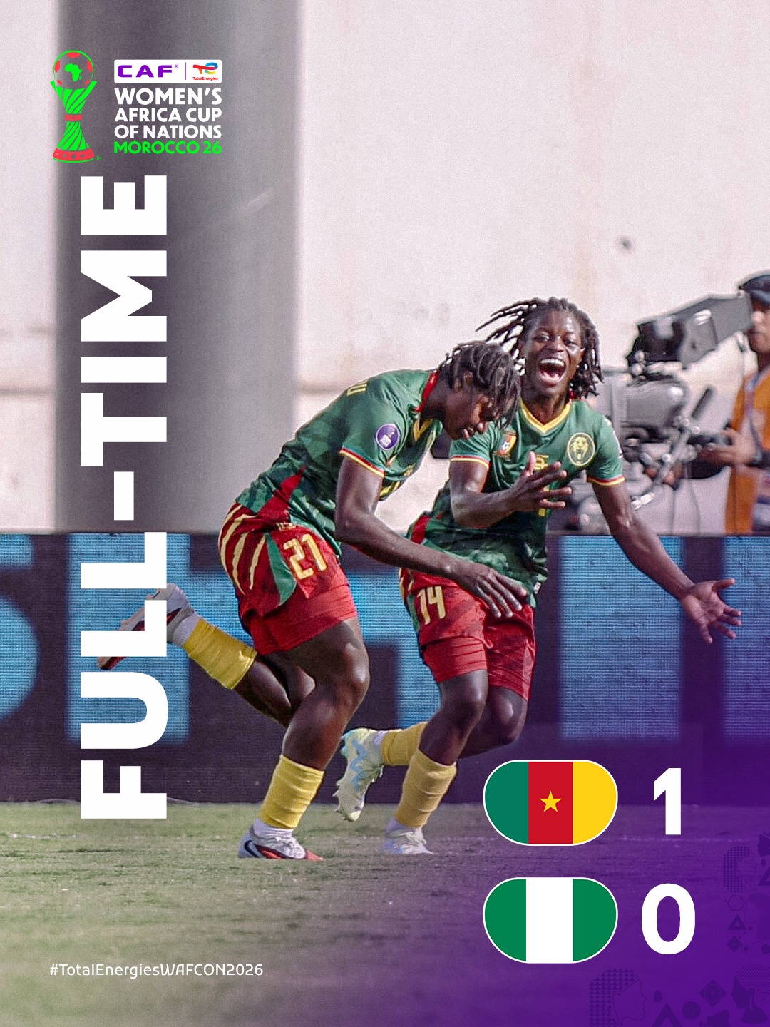 CAF - FULL-TIME! 🇨🇲🇳🇬 Cameroon had the last word