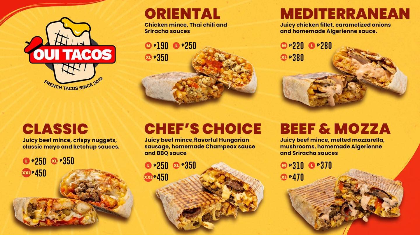Oui Tacos - Our Menu #ouitacosph | Facebook