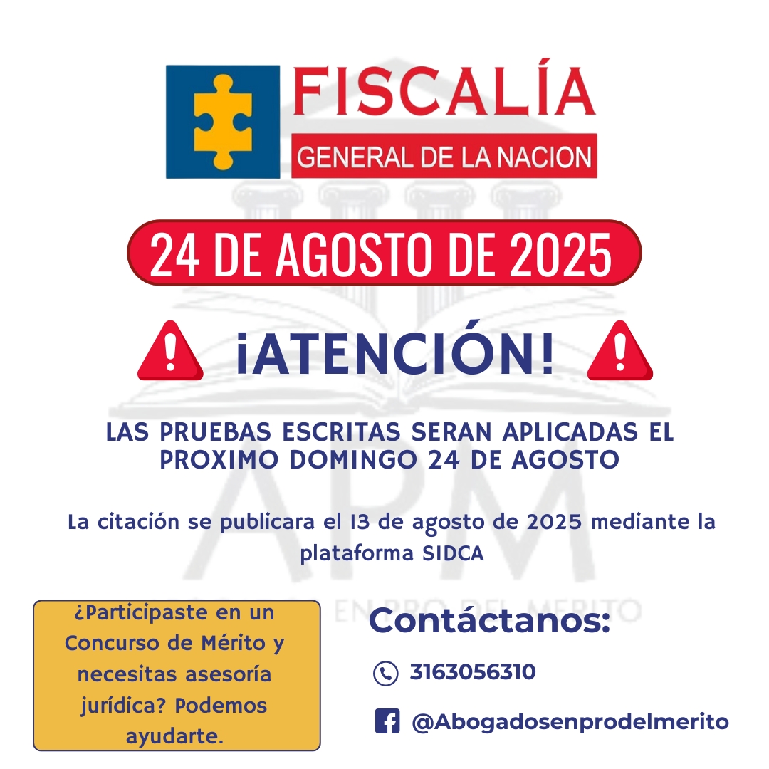 Abogados - ¡ATENCIÓN ASPIRANTES A LA FISCALÍA GENERAL DE LA NACIÓN! Las ...