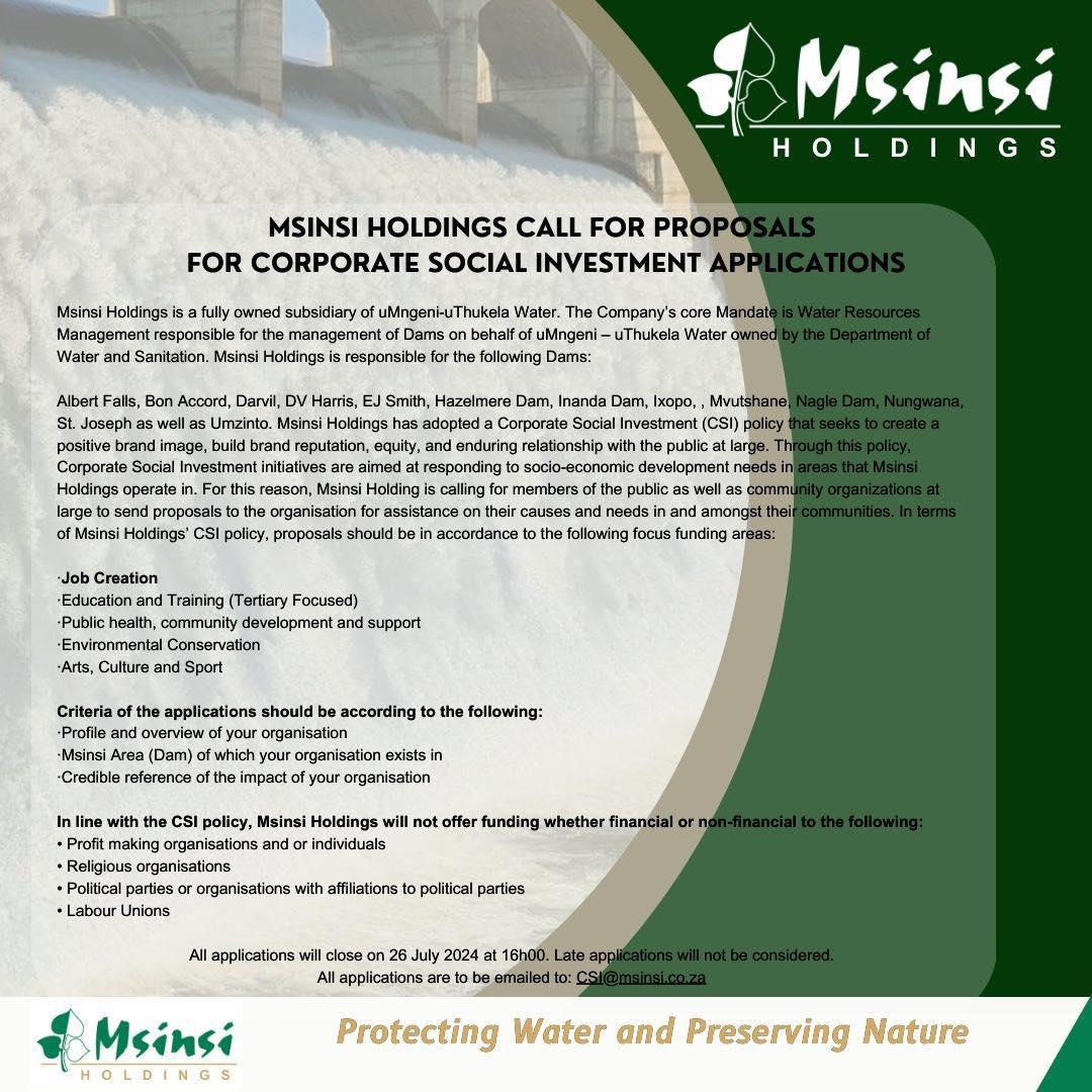 Msinsi Holdings - Msinsi Holdings calls for proposals for... | Facebook