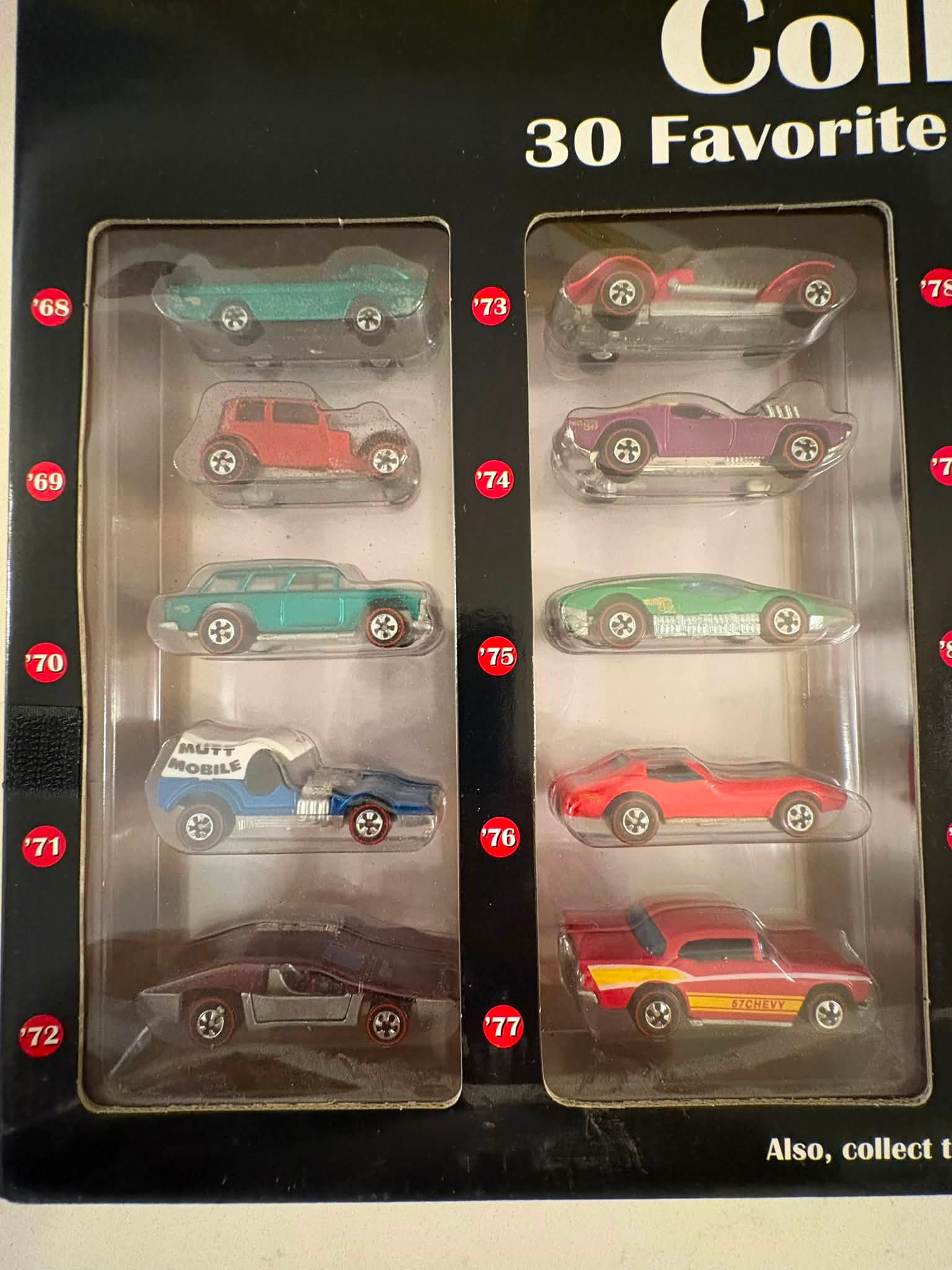 Vintage Hot Wheels 30th Anniversary Collectors' Choice set. This