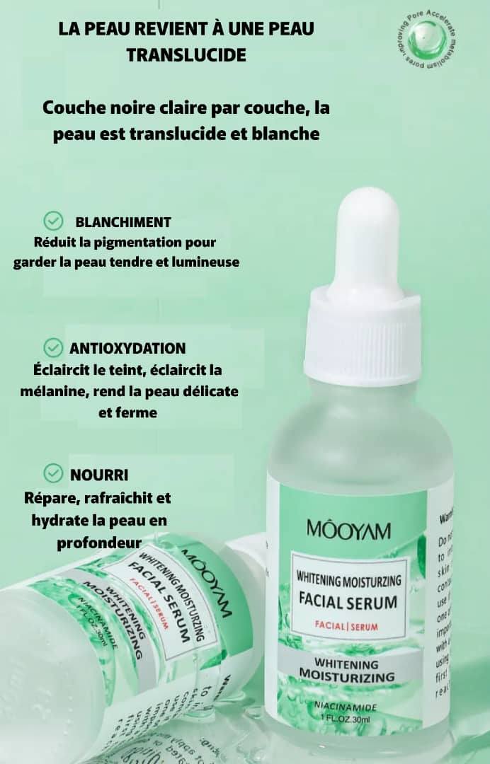 Sérum Visage Blanchissant Multifonction - 30 Ml, FPS 0, Contient Beurre De Karité