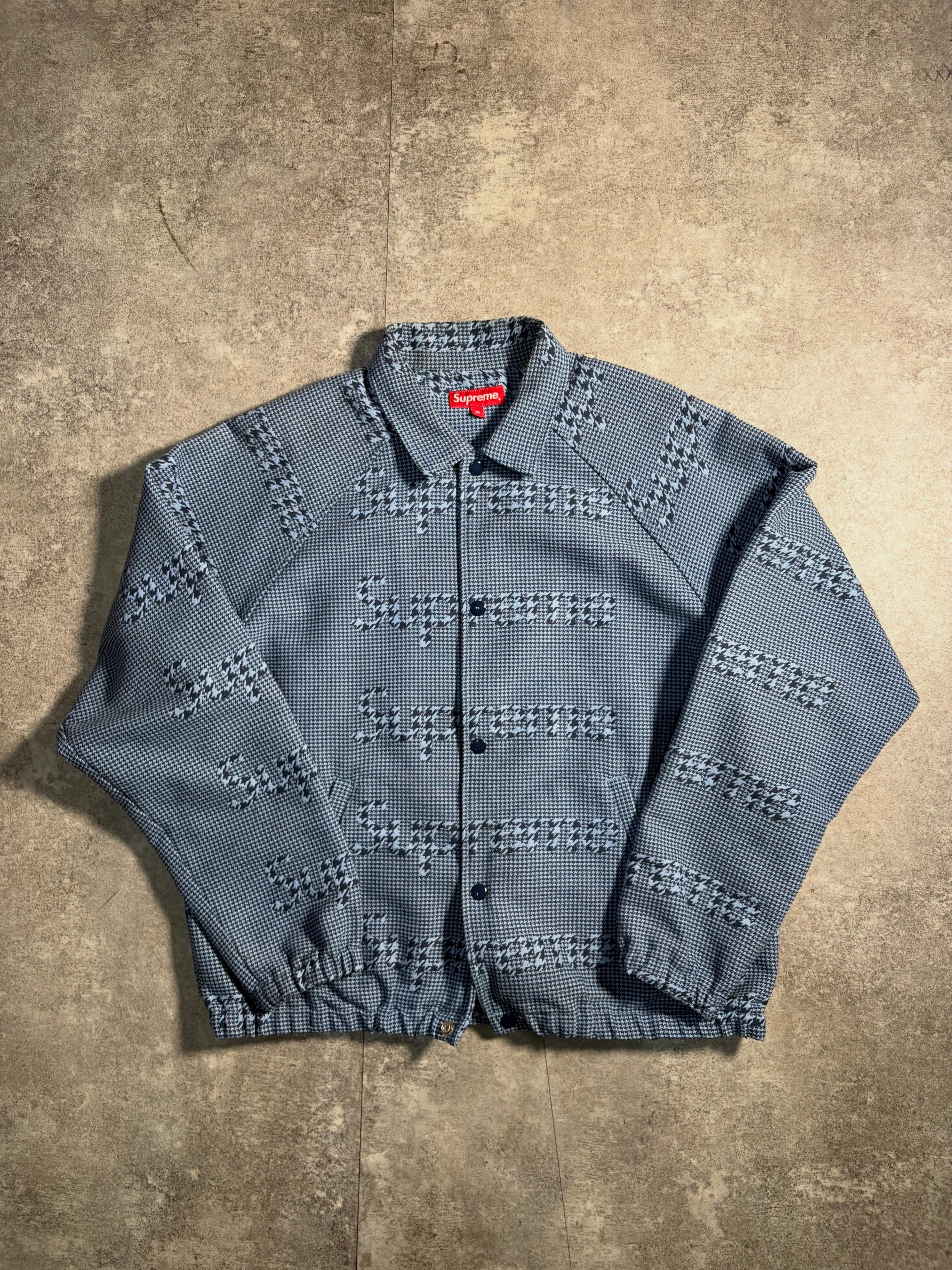 Supreme Houndstooth Logo Snap Jacket Supreme Houndstooth Logos