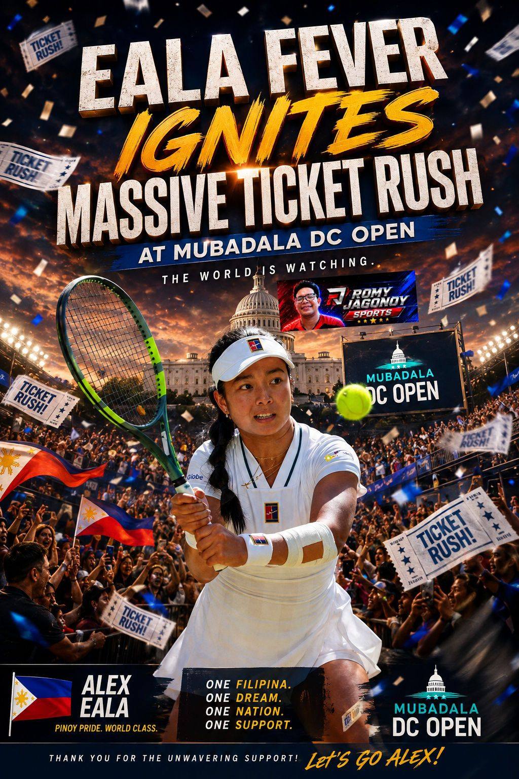 alex de coria チラシ Alex Eala effect!! Sold out! 🎟️ Washington D.C. is officially