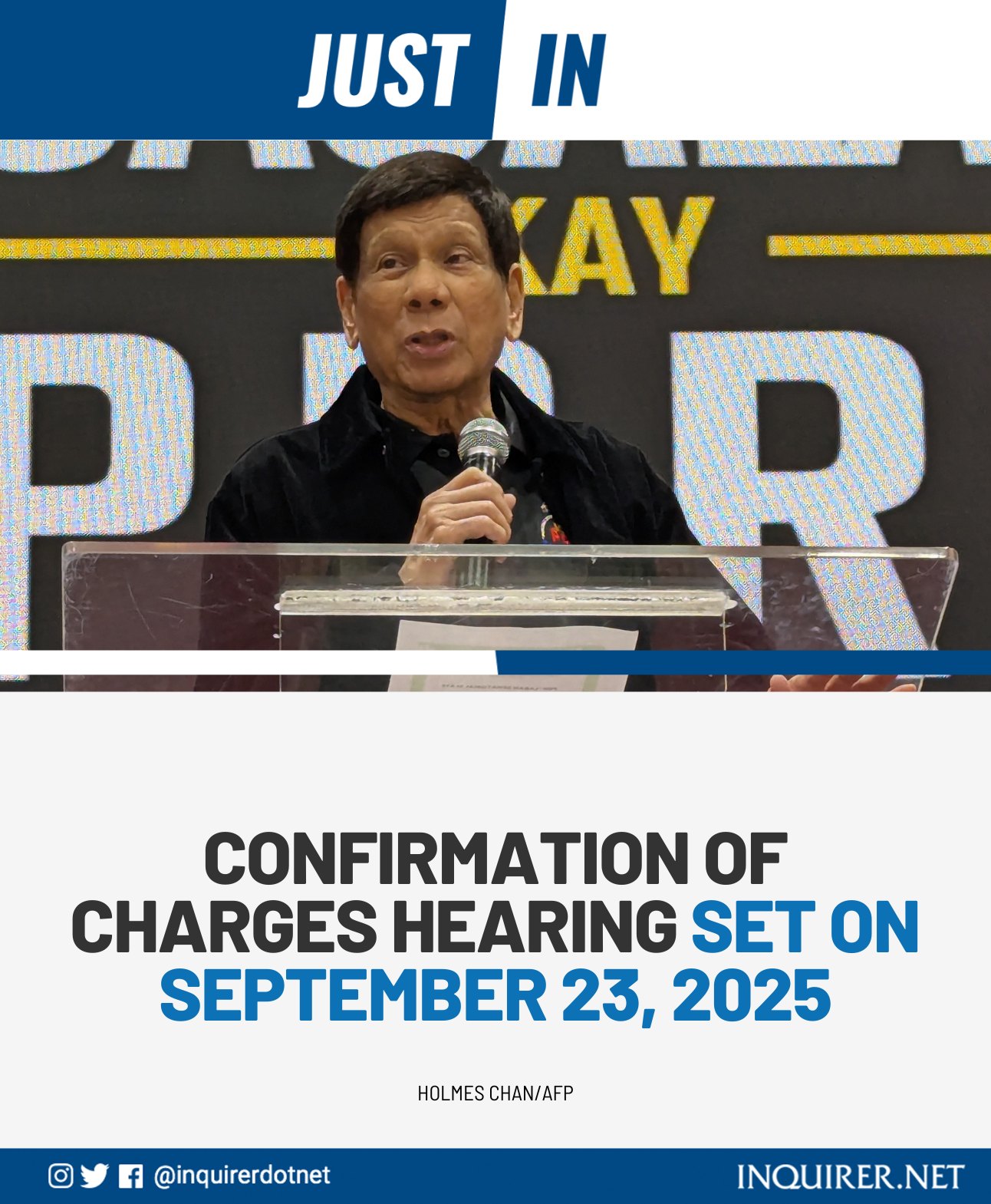 INQUIRER.net - JUST IN: The Pre-Trial Chamber of the...
