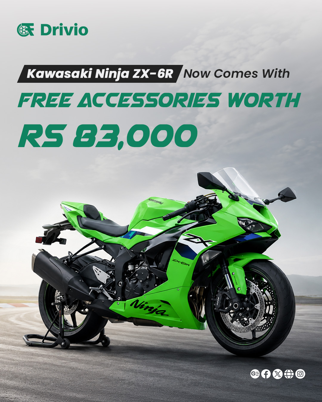 Kawasaki Ninja ZX-6R now comes with free Ohlins steering damper