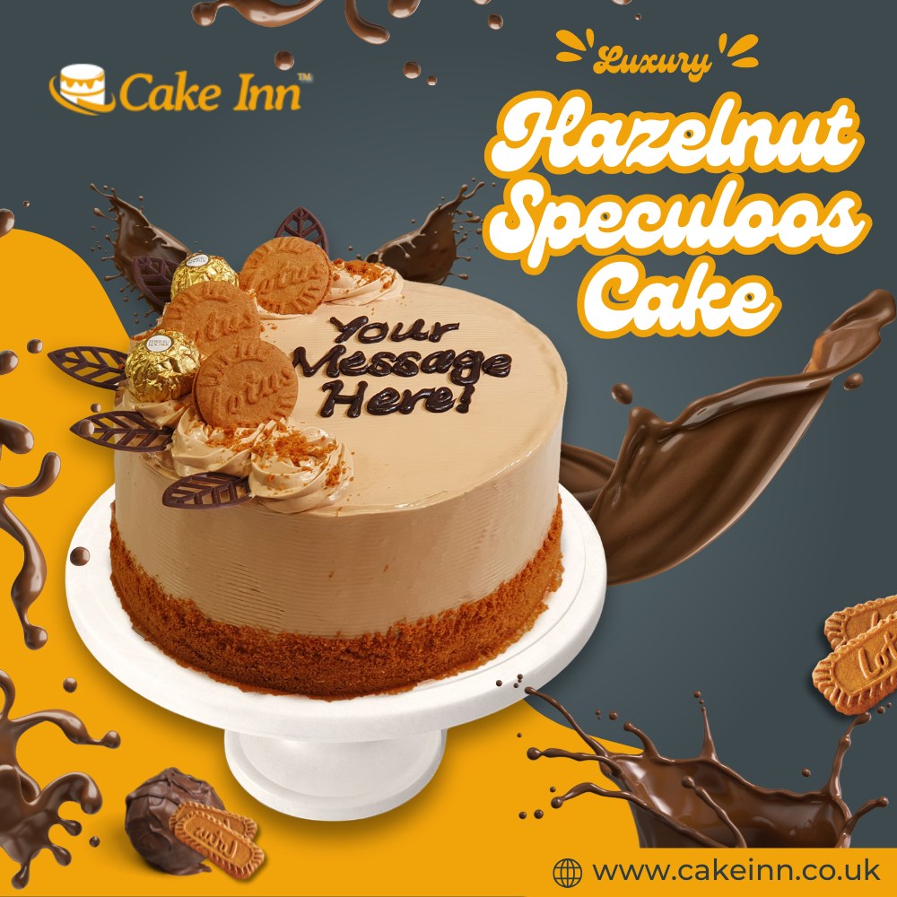 Eggfree - 🍰 Hazelnut Speculoos Cake 🍯 A dreamy combo of rich hazelnut ...