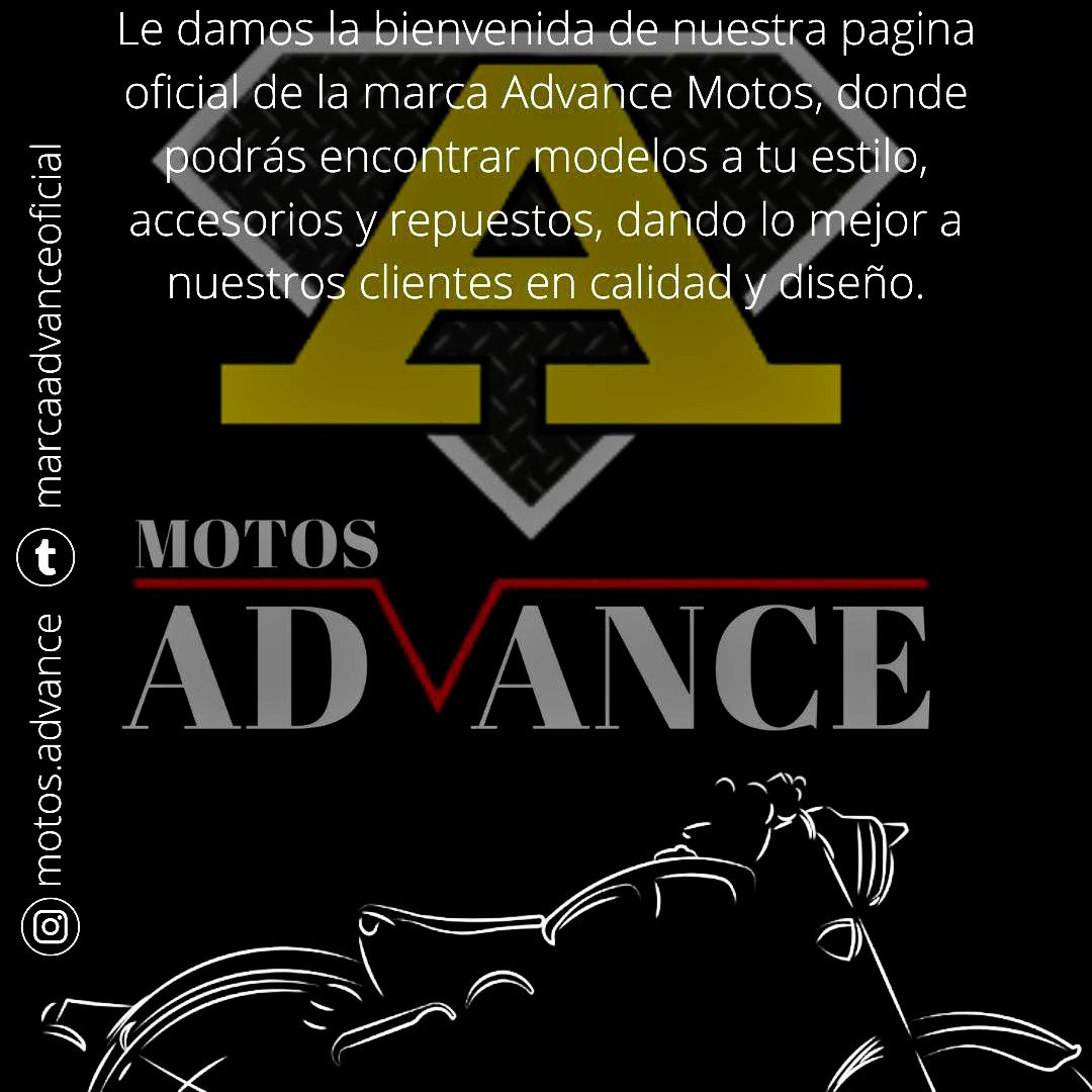 Motos - Le damos la bienvenida a nuestra pagina oficial Motos Advance ...