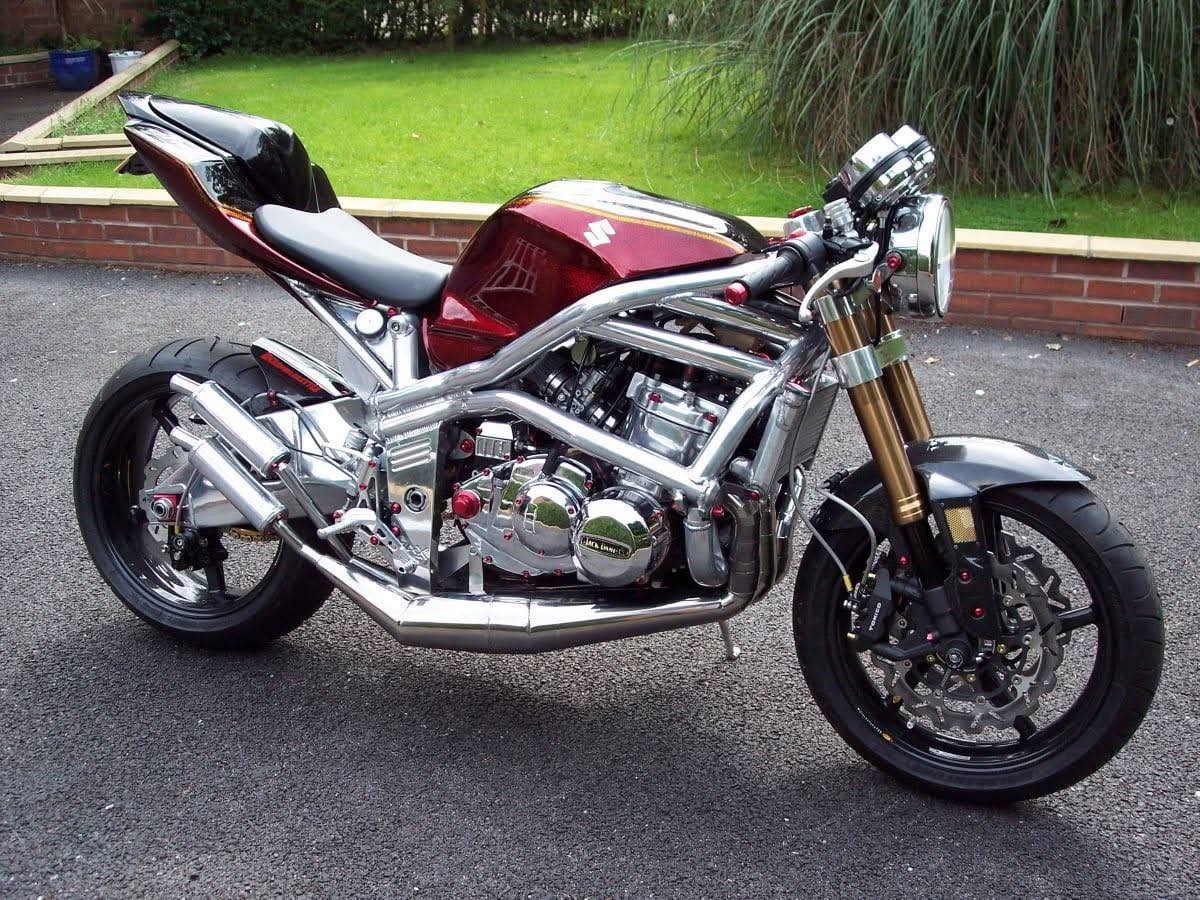 A unique take on the Suzuki GT750! This one sports a custom 