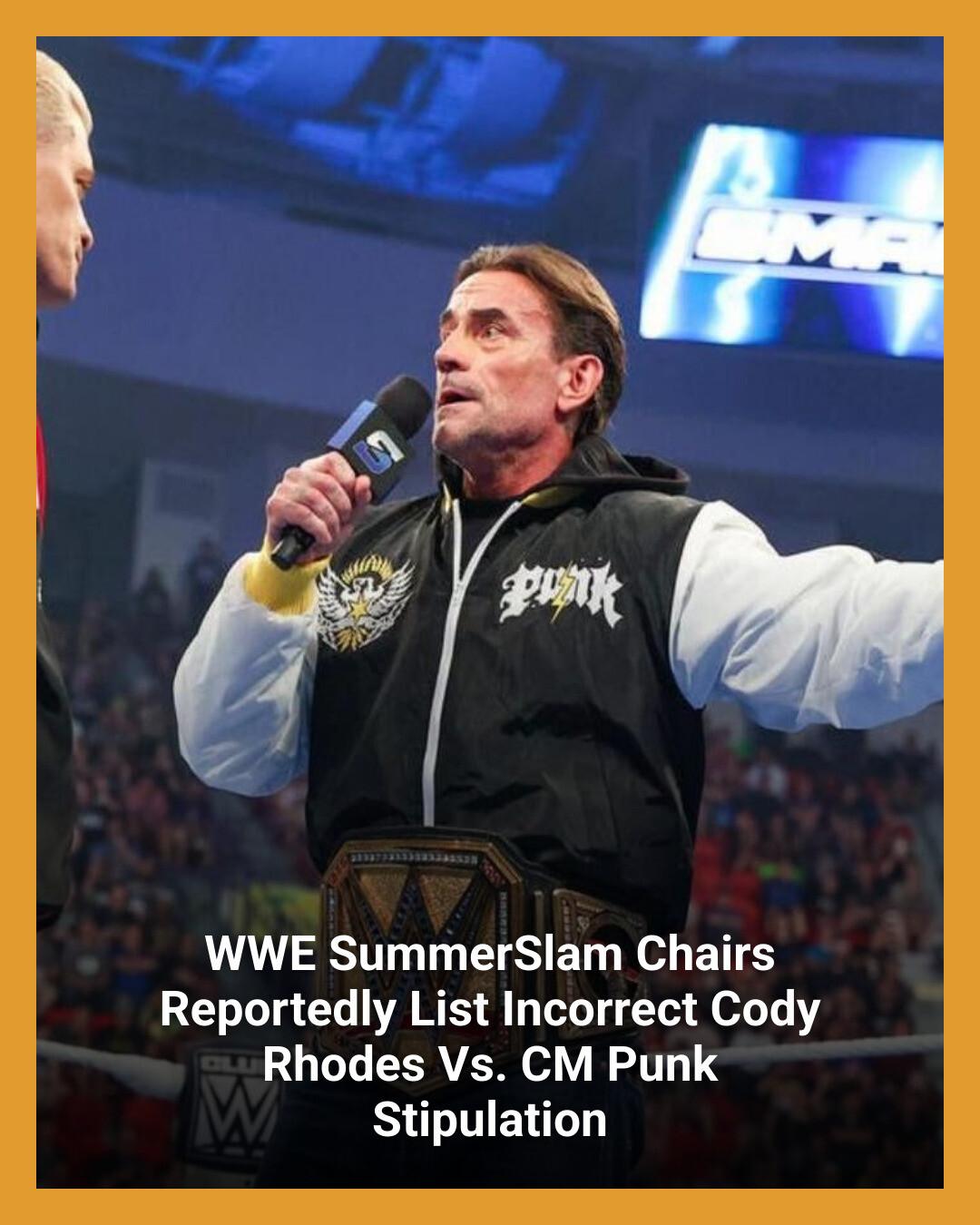 The Heart - The commemorative chairs at WWE SummerSlam reportedly