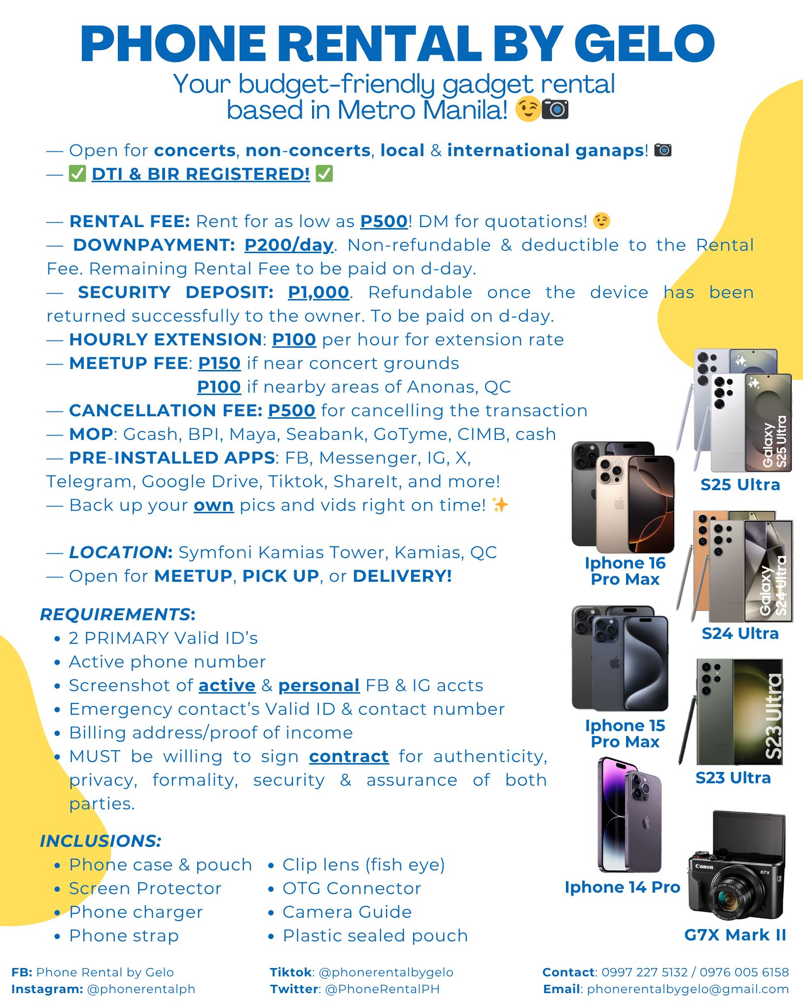Phone Rental by Gelo added a new... - Phone Rental by Gelo
