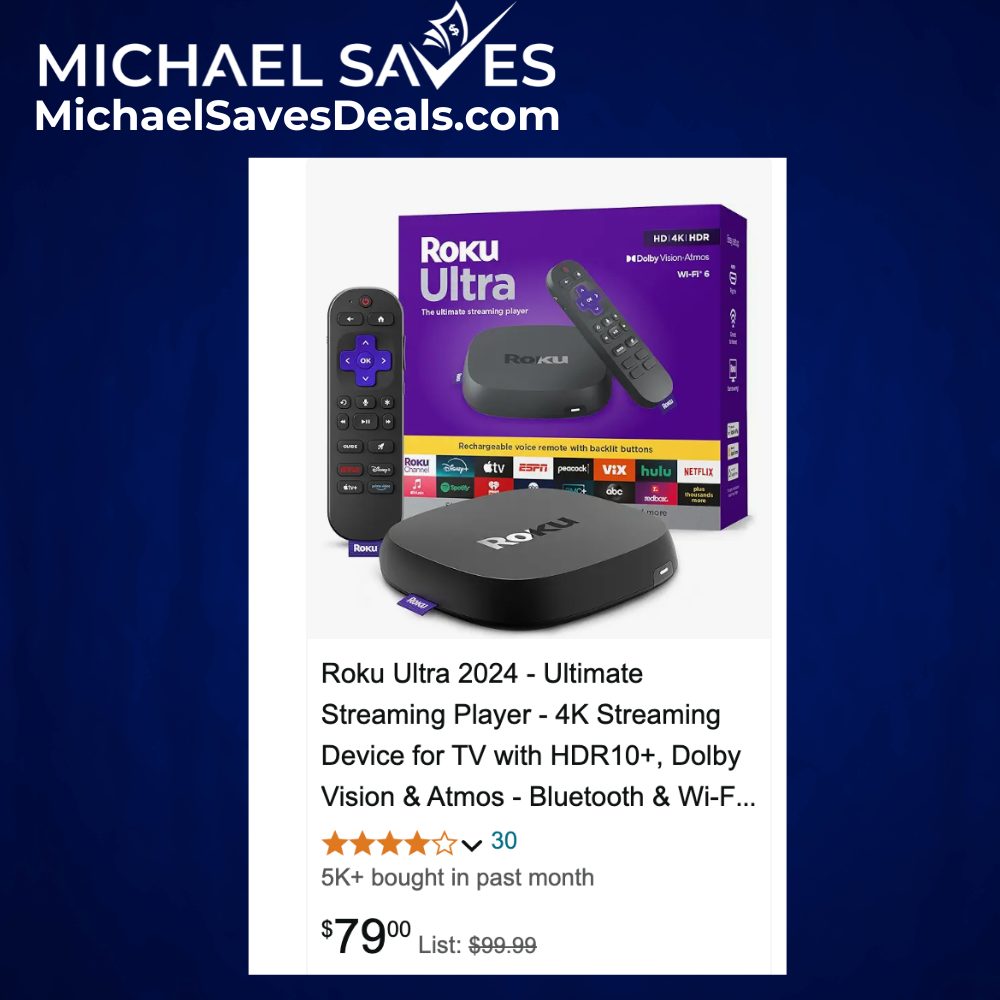 Michael Saves - The new Roku Ultra 2024 that I mentioned...