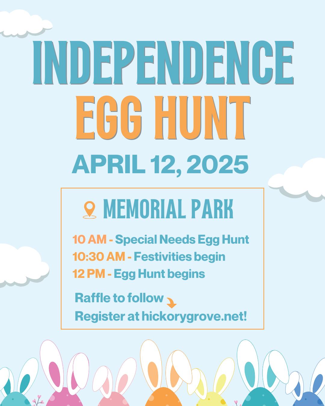 Hickory - MARK YOUR CALENDARS for the annual Independence Egg Hunt ...