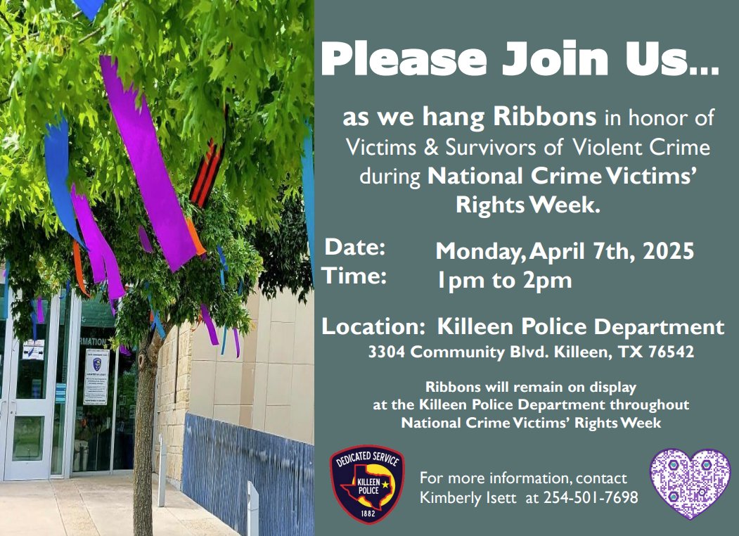 Killeen - 🎗️ Today’s the Day! Join Us in Honoring Victims & Survivors 🎗 ...