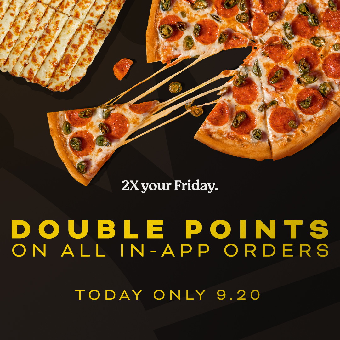 Toppers - Get Double Points on all in-app orders. All. Day. Long. https ...