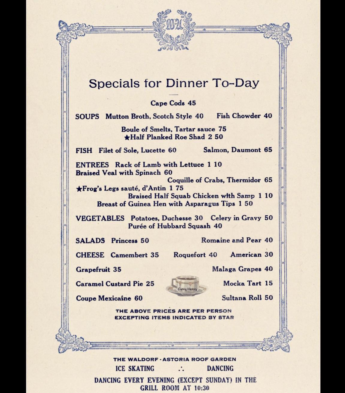 waldorf astoria brunch dress code A 1917 menu from New York shows how a few cents could buy a taste of high society. Dishes like lobster salad and steak were priced under $2, while desserts December_Promo Cheria Mini Dress in Fabric Type:Standard