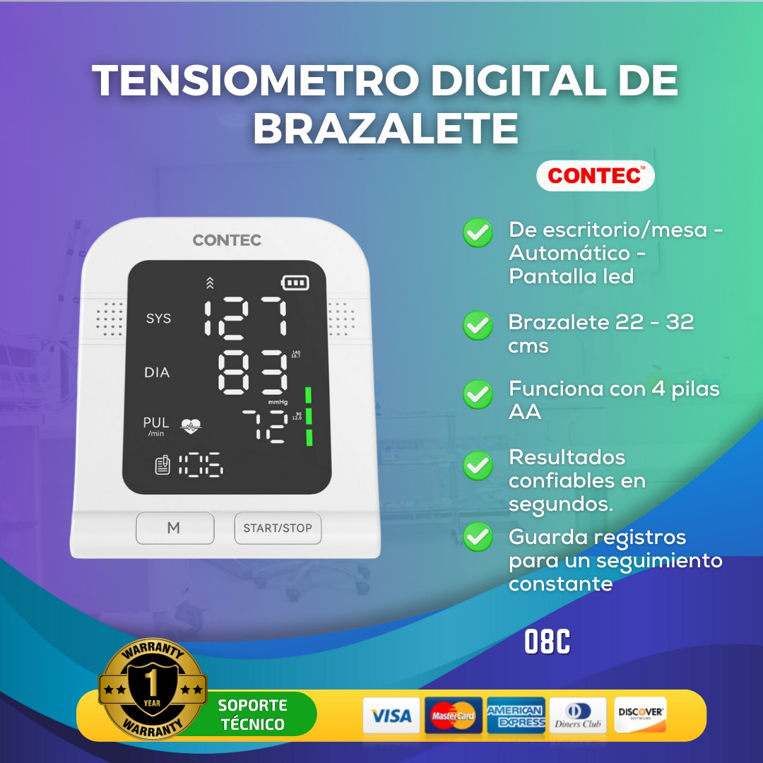 Viamed - 🩺 El Tensiómetro Digital de Brazalete CONTEC 08C... | Facebook