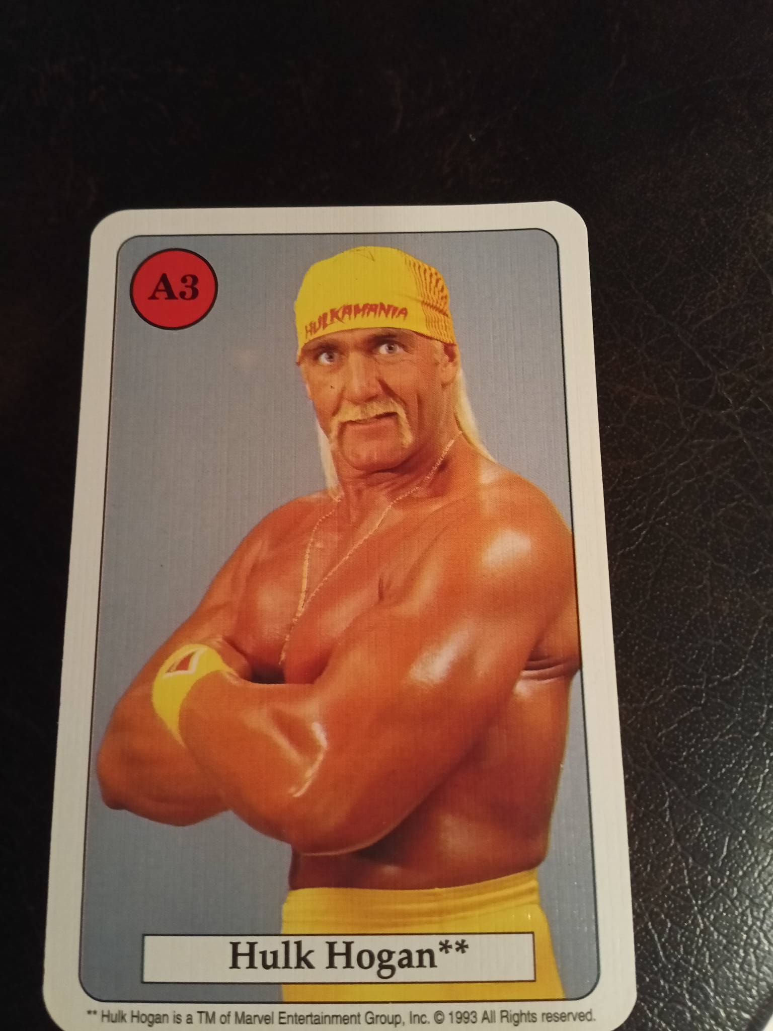 What is the series number for the 1993 WWF Quartett card?