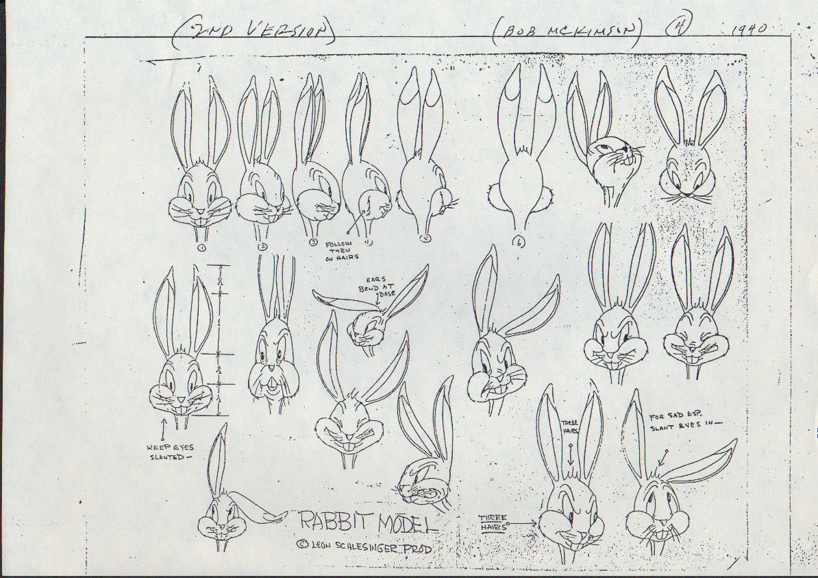 Bugs Bunny model sheets from... - Traditional Animation | Facebook