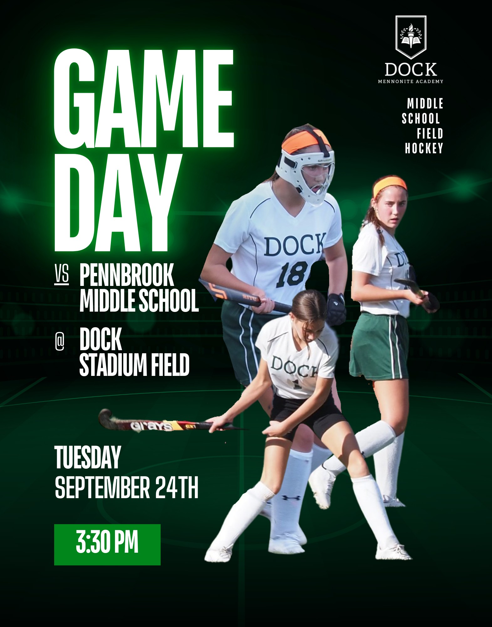 Dock - 🚨🗣️Dock Middle School Field Hockey🏑🏑will play at the HS Stadium ...