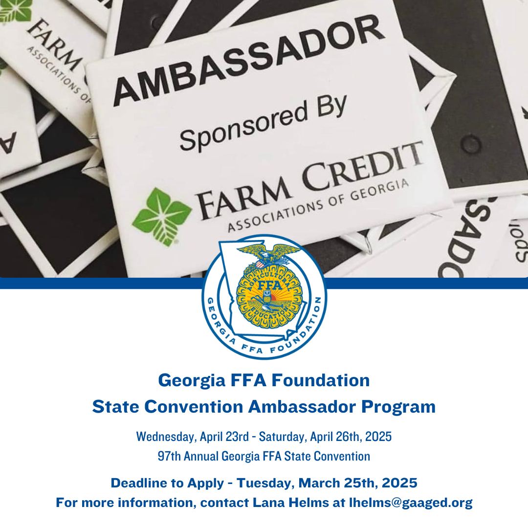 🚨 Attention Georgia FFA Members!... - Georgia FFA Foundation | Facebook